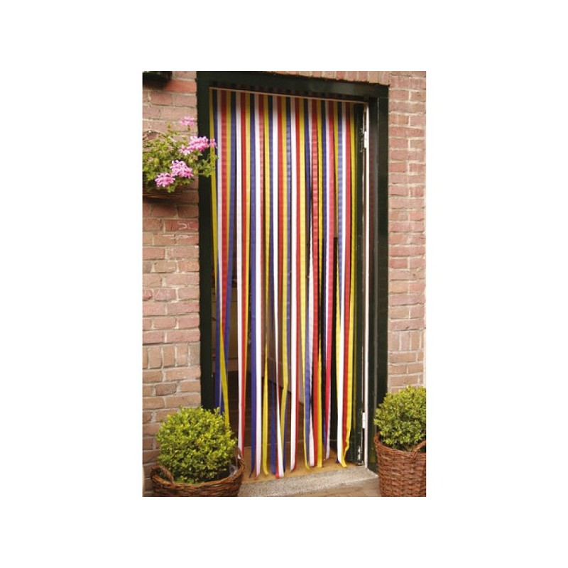 Rideau anti-mouches en rubans environ 90x210cm 36 bandes en plastique