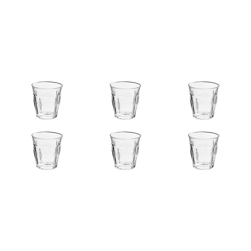 Duralex Gobelet Picardie verre dur 90ml boîte de 6 pièces