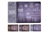Set de table en plastique 'menu' disponible en 3 couleurs