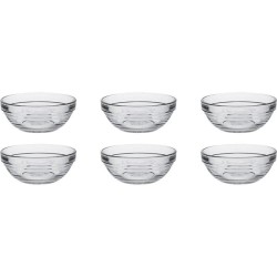 Duralex Bol Lys empilable rond verre dur 125ml 9cm 6 pièces