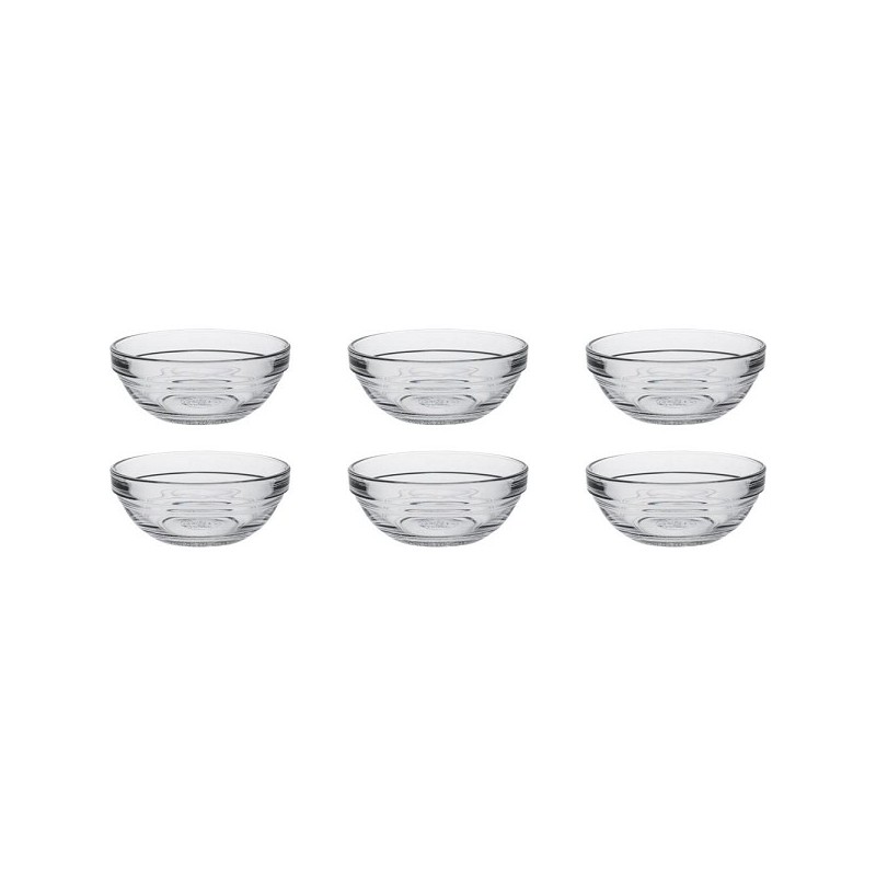 Duralex Schaal Lys stapelbaar rond hardglas 125ml 9cm 6 stuks