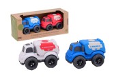 John Toy Jouéco set a 2 Hulpdienstvoertuigen bio-plastic 25x8x10cm