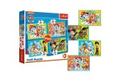 Trefl Paw Patrol puzzle 4 en 1 12/15/20/24 pièces
