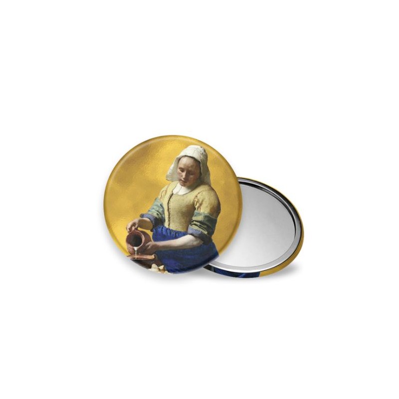 Miroir de sac Vermeer La Laitière Ø7,5cm