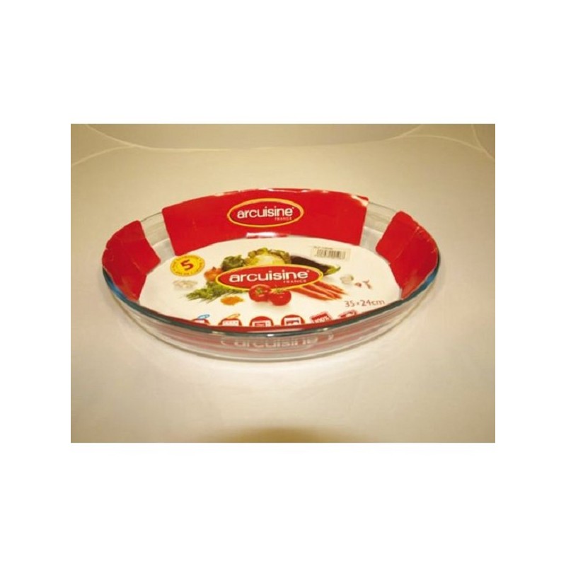 Plat à pâtisserie ovale Arcuisine 35x24 cm
