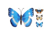 Décoration murale papillon métal 34x21cm disponible en 3 coloris différents