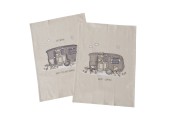 Boltze Home Torchons Vanlife 2 pièces 100% coton 50x70cm