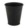 Dijk Natural Collections Pot de fleur métal Ø12x12cm noir mat