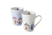 Boltze Home Mok Beachhouse 300 Ml - H11cm Dia 8cm- Verkrijgbaar In 2