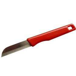 Schilmesje Solingen los RVS met rood heft en ophangoog. Rostfrei, made in Germany.