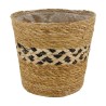 Dijk Natural Collections Mand Zeegras Met Plastic Binnenzijde Ø18x16cm