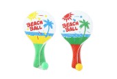 Beachballset hout in net