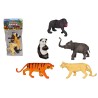 Animaux sauvages en sachet 6 parties 28x13x5cm