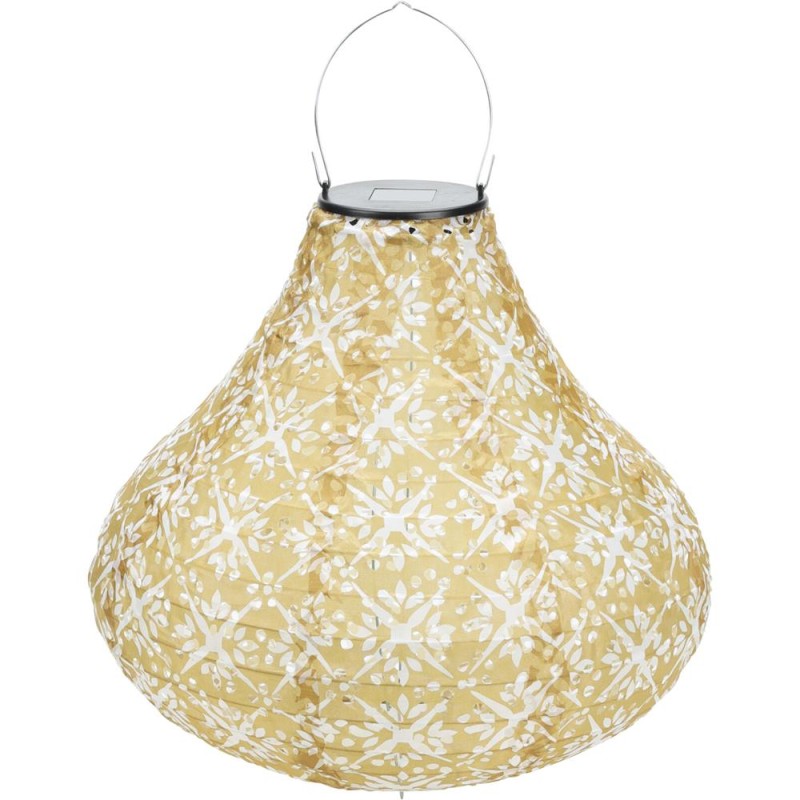 Lampe solaire lanterne forme poire dia30cmx27cm 1 LED blanc chaud