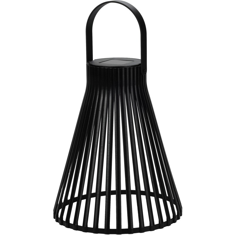 Lanterne solaire h23cm noire