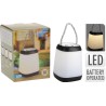 Lampe de table portable LED noire 9x12cm