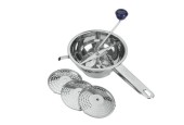 Metaltex Milly groentenmolen roerzeef RVS met 3 inzetten 20cm