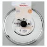 Couvercle anti-éclaboussures Metaltex en inox avec trous vapeur Ø14-25cm
