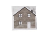 Boltze Home Servetten Homewood in vorm van een huis 12 stuks ( opgevouwen 16x16cm )