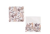 Boltze Home Serviettes Brinja avec image bouquet d'automne 20 pièces