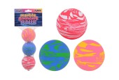 John Toy Balles rebondissantes Marble 3 pièces en filet Ø6cm