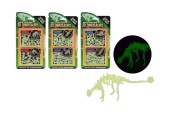 John Toy Construisez votre propre dinosaure 3D qui brille dans le noir - 2 pièces sur carte