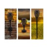 Torche de jardin LED Flamme solaire 78cm