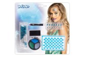 Make-up Kit Zeemeermin (sjabloon, Stickervel Met 14 Edelstenen, Vetschmink,