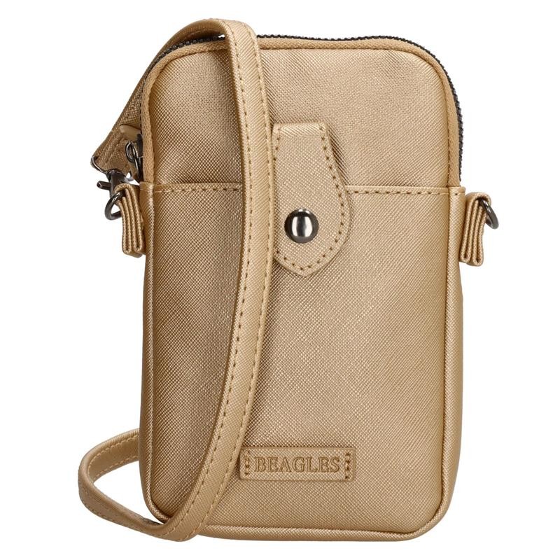 Sac pour téléphone Beagles or clair