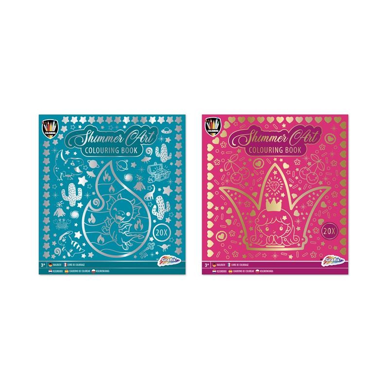 Livre de coloriage Grafix Foil 24x22cm, 20 feuilles