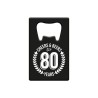 Paperdreams Flesopener metaal - 80 jaar