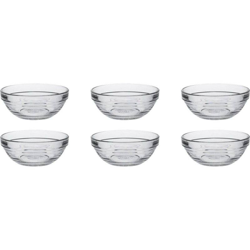 Duralex Schaal Lys Stapelbaar Rond Hardglas 125ml 9cm 6 Stuks