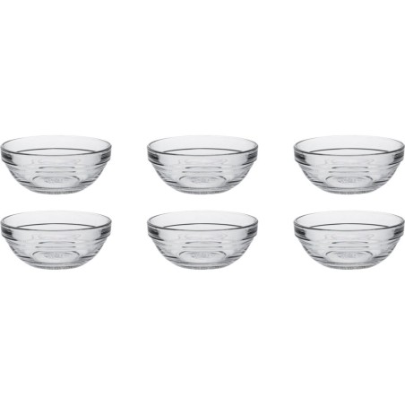 Duralex Schaal Lys Stapelbaar Rond Hardglas 125ml 9cm 6 Stuks