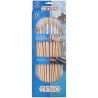 Set de pinceaux rond 12 pièces