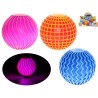 Boule rebondissante disco avec lumière 6cm