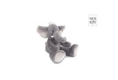 Take Me Home olifant pluche S grijs 22x36cm