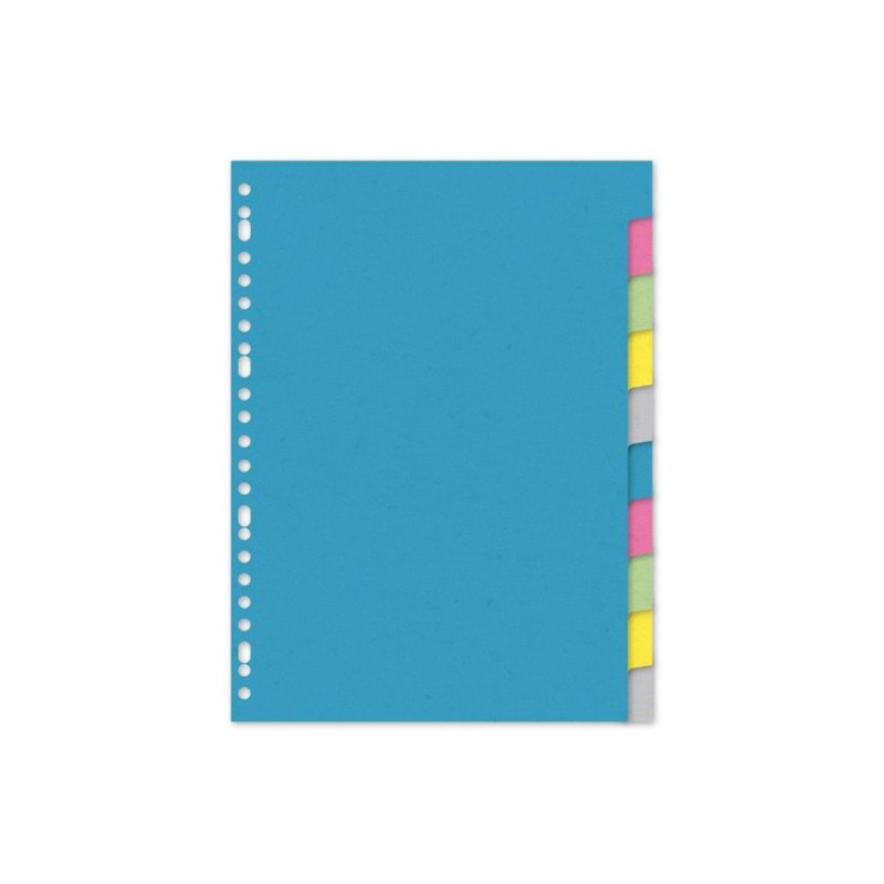 Kangaro Tab feuille A4 carton vierge 220gr assorti 23 trous 10 pièces