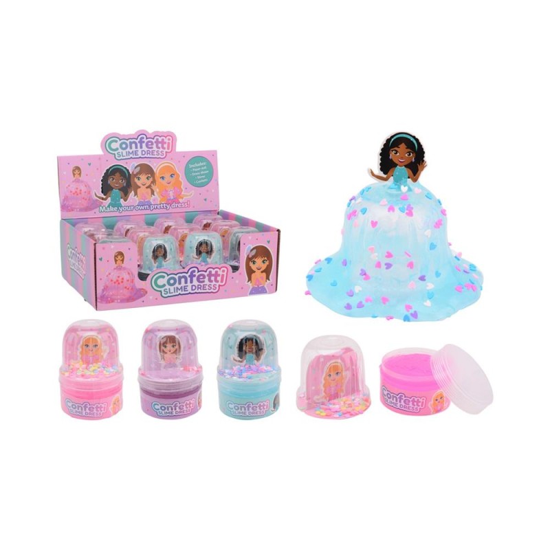 John Toy Robe pailletée figurine slime 7x7x10cm