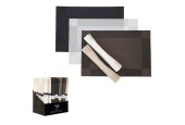 Placemat 45x30cm Unikleur met rand
