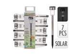 Lampe solaire inox lot de 7 pièces ø5x36cm Led