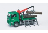 Camion de transport de bois Bruder MAN TGA avec grue et grumes