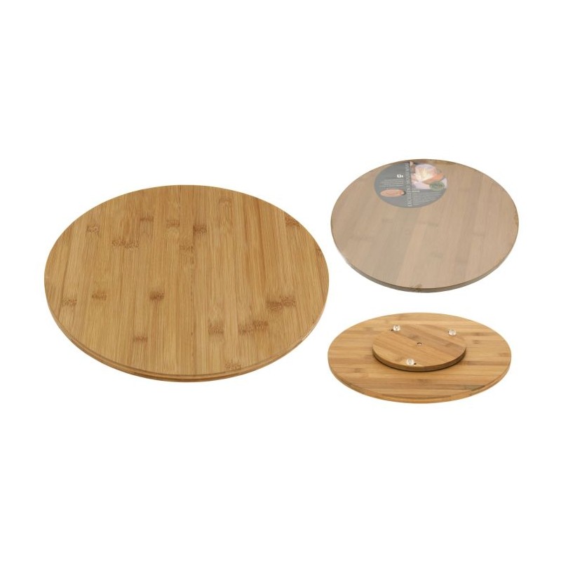 Planche à fromage en bambou tournante Ø35cm