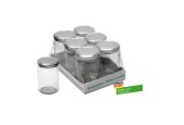Verre Weck / bocal de conservation / pot à confiture avec couvercle à vis 156 ml paquet de 6 pièces