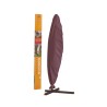 Housse de protection pour parasol gris foncé pour parasol suspendu en Dralon.