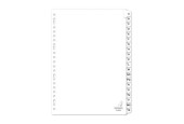 Kangaro Tabblad A4 Letters 190 Grams Wit 23-gaats 20-delig A-Z Karton