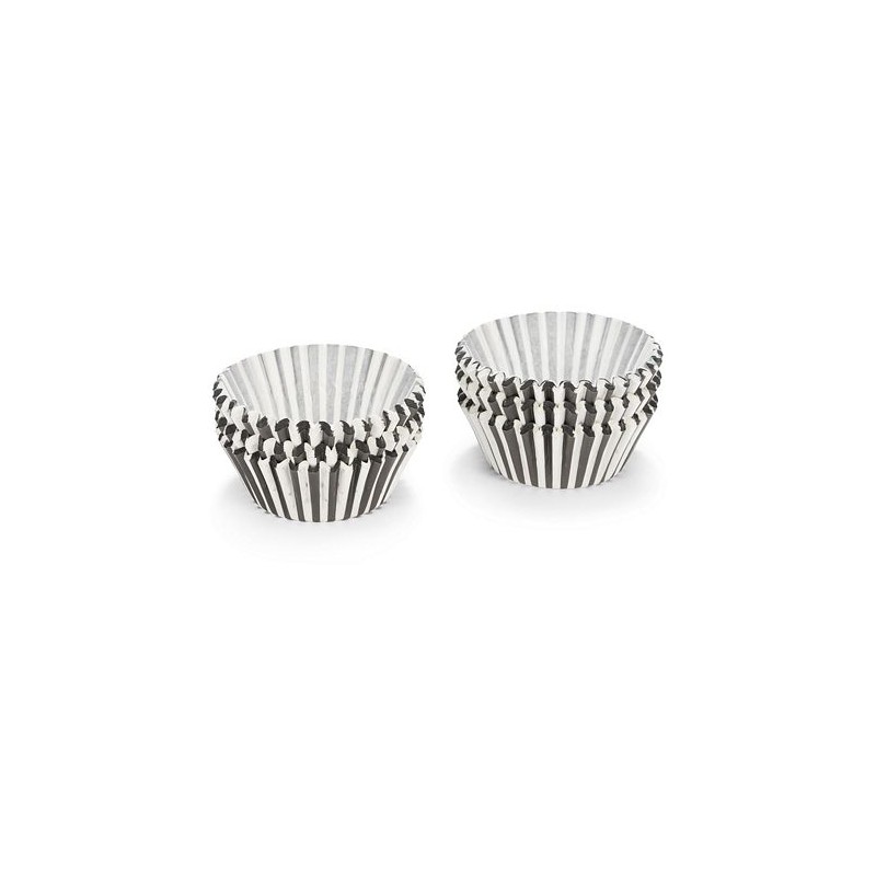 Patisse Muffin papier formes rayé noir et blanc 200 pièces 5cm