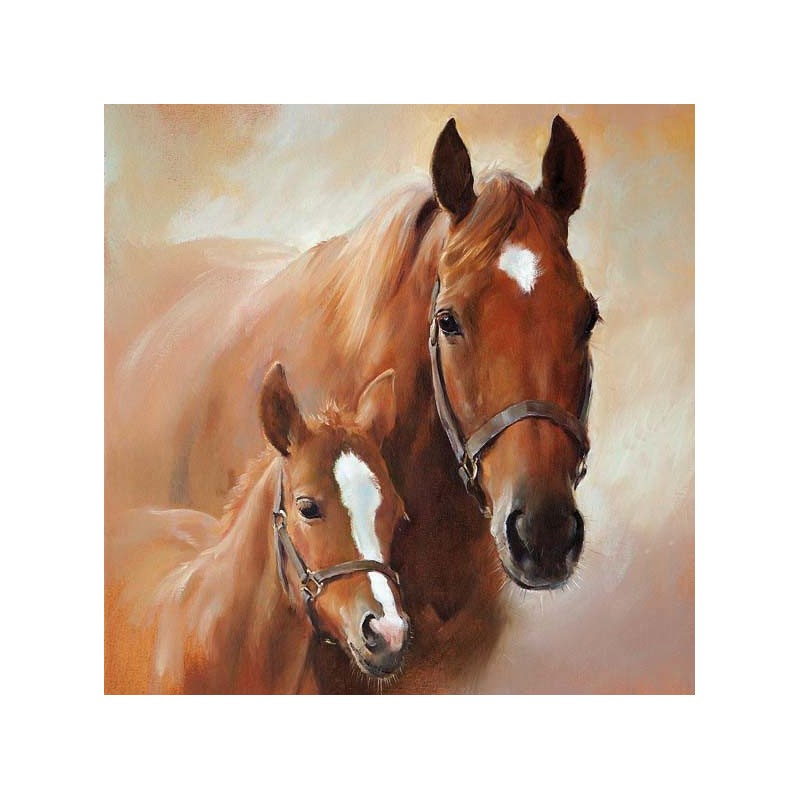Ambiente Servetten Paard en veulen 33cm 20 stuks