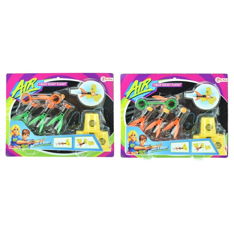 Toi Toys Set de tir au doigt avec 3 flèches et 3 gobelets