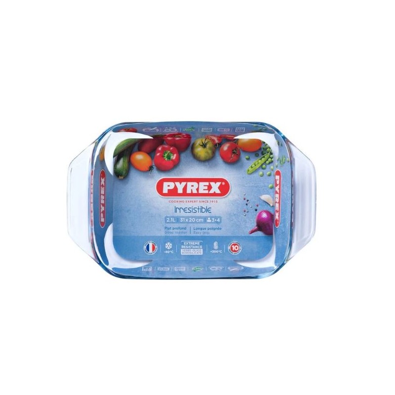 Pyrex IRRESISTIBLE braadslede 31x20cm 2,1L