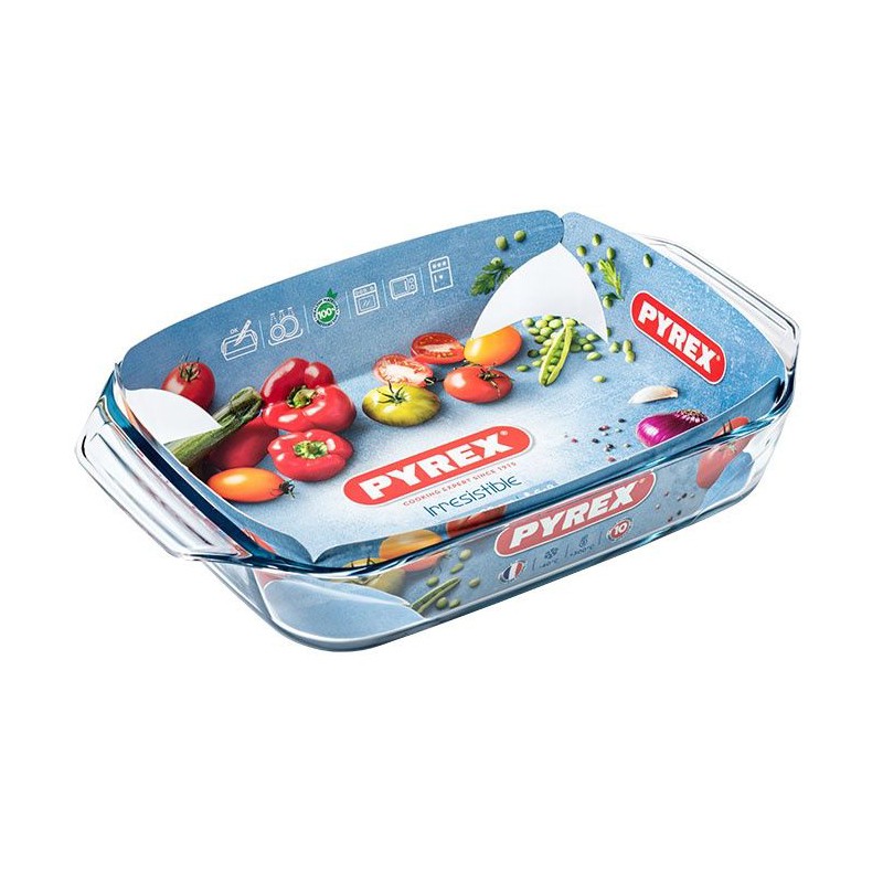Plat à rôtir Pyrex IRRESISTIBLE verre 39x25cm 3,8L